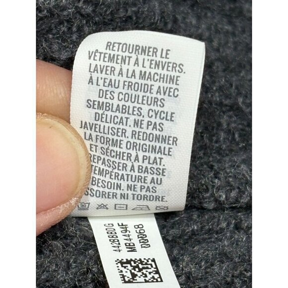 Aerie Twist Back Gray Ribbed Knit Sweater Dress Plus Size XXL Cotton Blend Soft - Picture 8 of 9